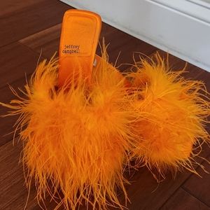 Jeffrey Campbell  feather  shoes